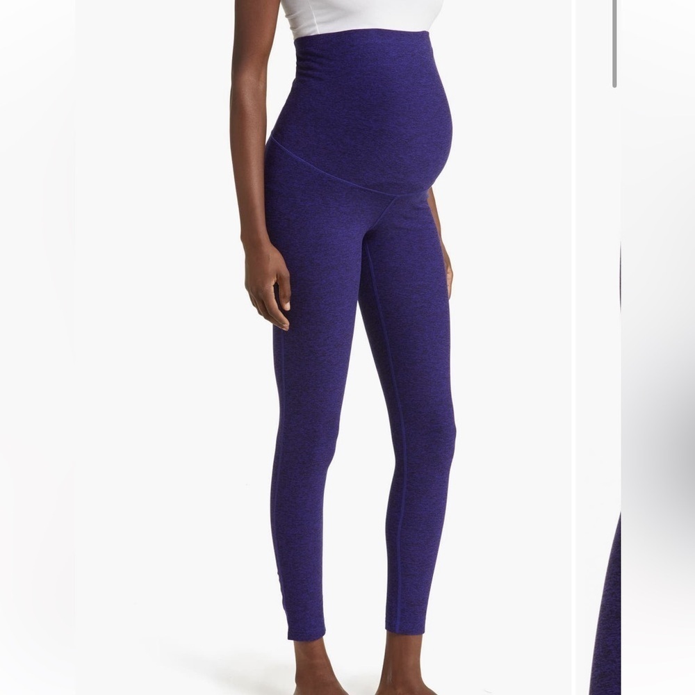 Zella Restore Soft Maternity Leggings Size XS Blue Melange - Picture 2 of 6